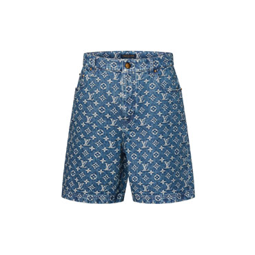 Louis Vuitton Monogram Denim Shorts 1AJBJM