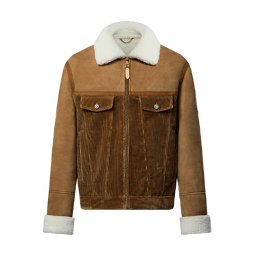Louis Vuitton Corduroy And Shearling Mix Trucker 1AJBR0