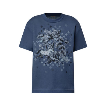 Louis Vuitton Short Sleeved Jacquard Crewneck 1AJBVD