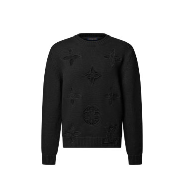 Louis Vuitton Embellished Knitted Crewneck 1AJBWX