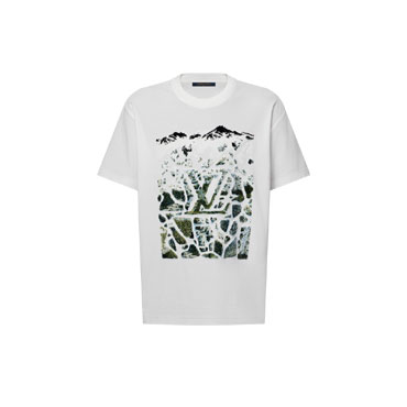 Louis Vuitton Velvet Jacquard Short-Sleeved T-Shirt 1AJCE5