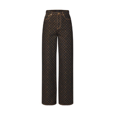 Louis Vuitton Monogram Straight-Cut Jeans 1AJDQP