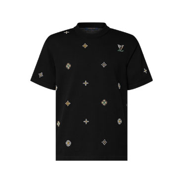 Louis Vuitton Embellished Short-Sleeved Crewneck 1AJR10