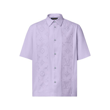 Louis Vuitton Embroidered Short-Sleeved Shirt 1AJRBC
