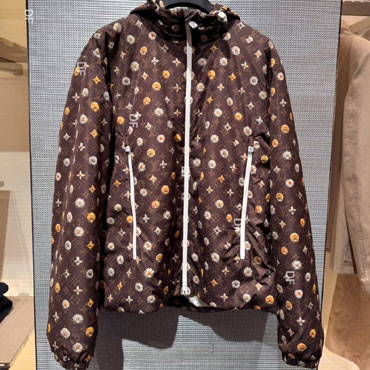 Louis Vuitton Monogram Printed Nylon Windbreaker 1AJRGW