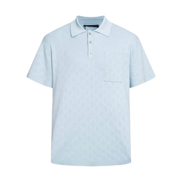 Louis Vuitton Monogram Pointelle Short-Sleeved Polo Shirt 1AJRKL