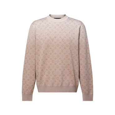 Louis Vuitton Monogram Long Sleeved Crewneck 1AJTX7