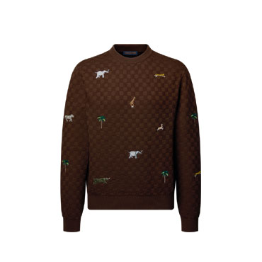 Louis Vuitton x Darjeeling Limited Embroidered Long Sleeved Crewneck 1AJTYH