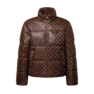 Louis Vuitton Monogram Leather Puffer Jacket 1AJUH9
