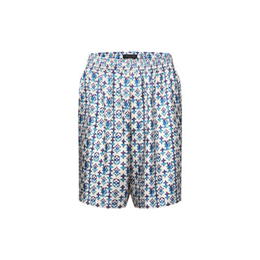 Louis Vuitton Monogram Printed Silk Shorts 1AJUO5
