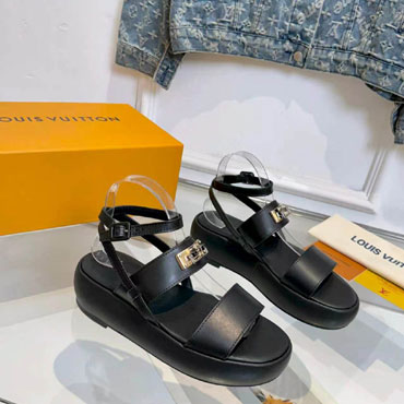 Louis Vuitton Swing Lock Platform Sandal 1AJYDL