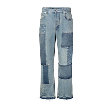 Louis Vuitton Signature Patchwork Denim Pants 1AK6PO