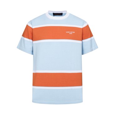 Louis Vuitton Striped Short-Sleeved T-Shirt 1AK7IC