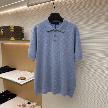 Louis Vuitton Monogram French Terry Polo Shirt 1AK7KK