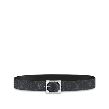 Louis Vuitton Trunk 40MM Reversible Belt Monogram Eclipse Canvas M0277S