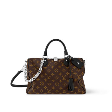 Louis Vuitton Speedy Soft 30 Dark Monogram Canvas M12243