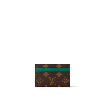 Louis Vuitton Double Card Holder Monogram Macassar Canvas M12839