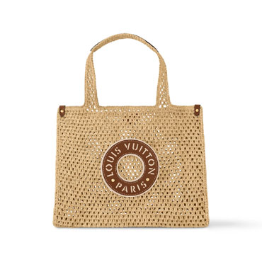 Louis Vuitton OnTheGo MM Tote Bag Monogram Canvas Natural M24723