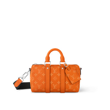 Louis Vuitton Taigarama Orange Keepall Bandouliere 25 Bag M31044