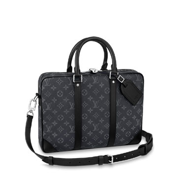 Louis Vuitton Porte-Documents Voyage PM Monogram Eclipse Canvas M46457