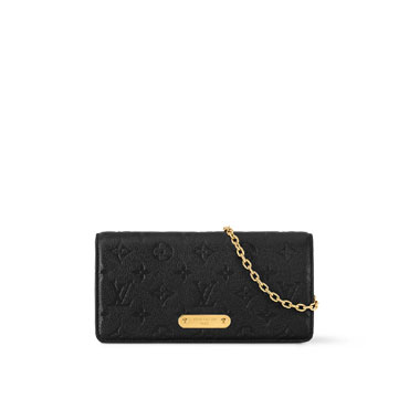 Louis Vuitton Lily Wallet On Chain Bag in Monogram Empreinte Black M46919