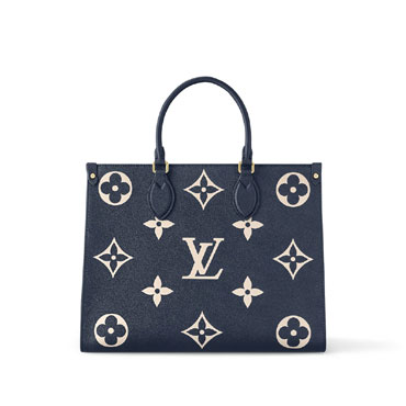 Louis Vuitton OnTheGo MM Tote Bag Bicolour Monogram M47084