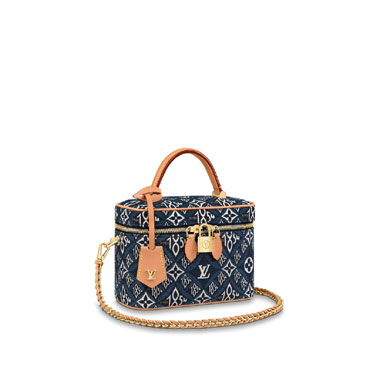 Louis Vuitton Vanity PM Monogram Jacquard Since 1854 in Blue M57403