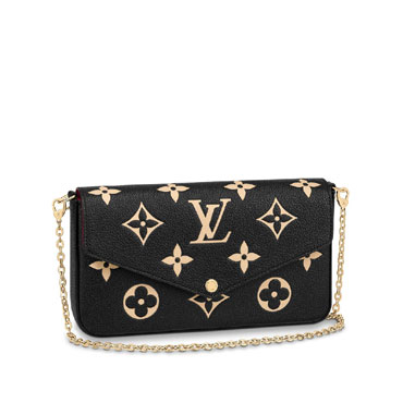 Louis Vuitton Felicie Pochette Bicolor Monogram Empreinte M80482