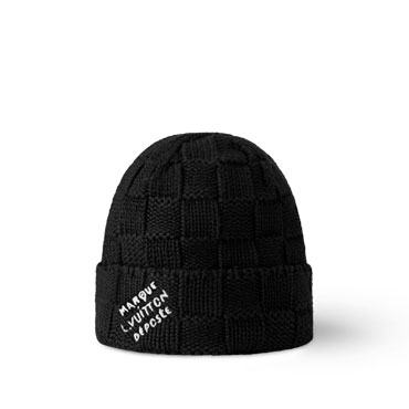Louis Vuitton Damier Snug Beanie in Black M92739