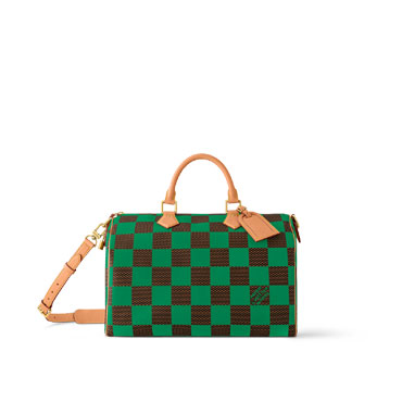 Louis Vuitton Speedy Bandouliere 40 Bag in Damier Other Green N40579