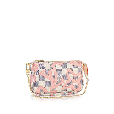 Louis Vuitton mini pochette accessoires damier azur canvas bag N60051