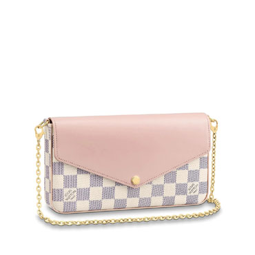 Louis Vuitton POCHETTE Felicie Damier Azur Canvas N60235