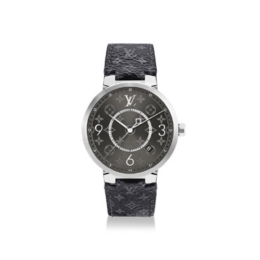 Louis Vuitton Tambour Slim Monogram Eclipse 39 QBBB24