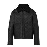 Louis Vuitton Shearling Embossed Monogram Jacket 1AAU2D