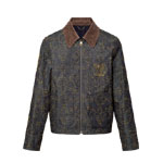 Louis Vuitton Embroidered Denim Workwear Jacket 1AFWXM