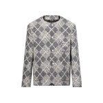 Louis Vuitton Chic Collarless Wool Jacket 1AGIZY