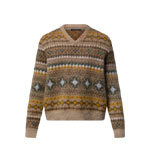 Louis Vuitton Mohair Blend Fair Isle Pullover 1AGJTM