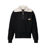 Louis Vuitton Chunky Wool-Blend Half-Zip Pullover 1AHC13