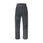Louis Vuitton Flocked Monogram Denim Skate Pants 1AHVD4