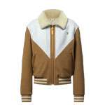 Louis Vuitton Monogram Blouson With Shearling Collar 1AJBD2