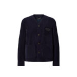 Louis Vuitton Corduroy Collarless Jacket 1AJBO0