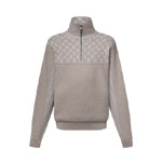 Louis Vuitton Ribbed Wool Half-Zip Pullover 1AJBWH