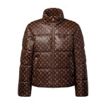 Louis Vuitton Monogram Leather Puffer Jacket 1AJUH9