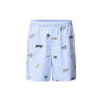 Louis Vuitton x The Darjeeling Limited Embroidered Striped Shorts 1AJUXE