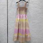Louis Vuitton Tie Dye Smocked Dress 1AJZRI