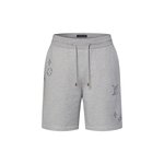 Louis Vuitton Embroidered Signature Shorts 1AK7FP