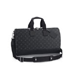 Louis Vuitton Keepall Voyager Monogram Eclipse Canvas Duffel Bag M43038