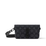 LV Montsouris Wearable Wallet Monogram Eclipse Canvas M83567