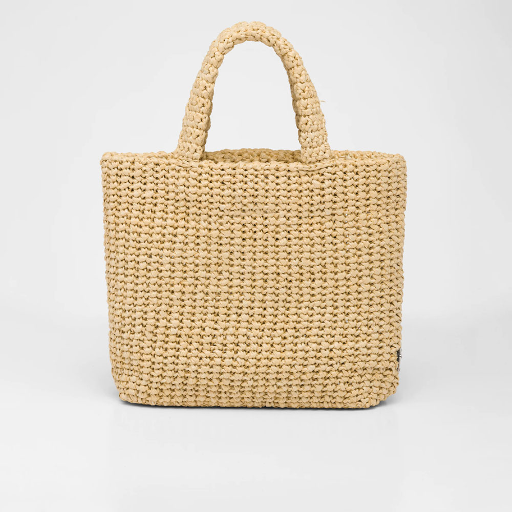 Prada Natural Small raffia tote bag 1BG422 2A2T F0018: Image 3