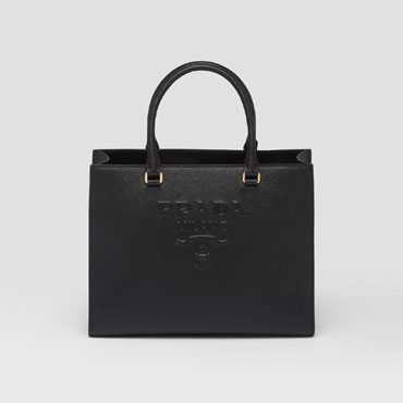 Prada Black Medium Saffiano Handbag 1BA337 NZV F0002